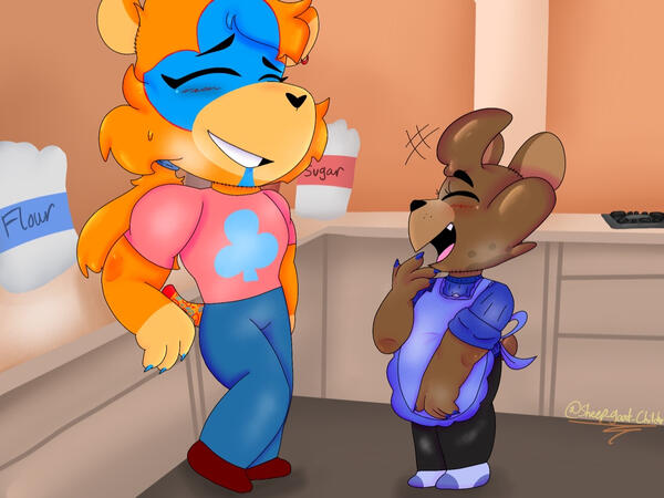 oops! flour everywhere!